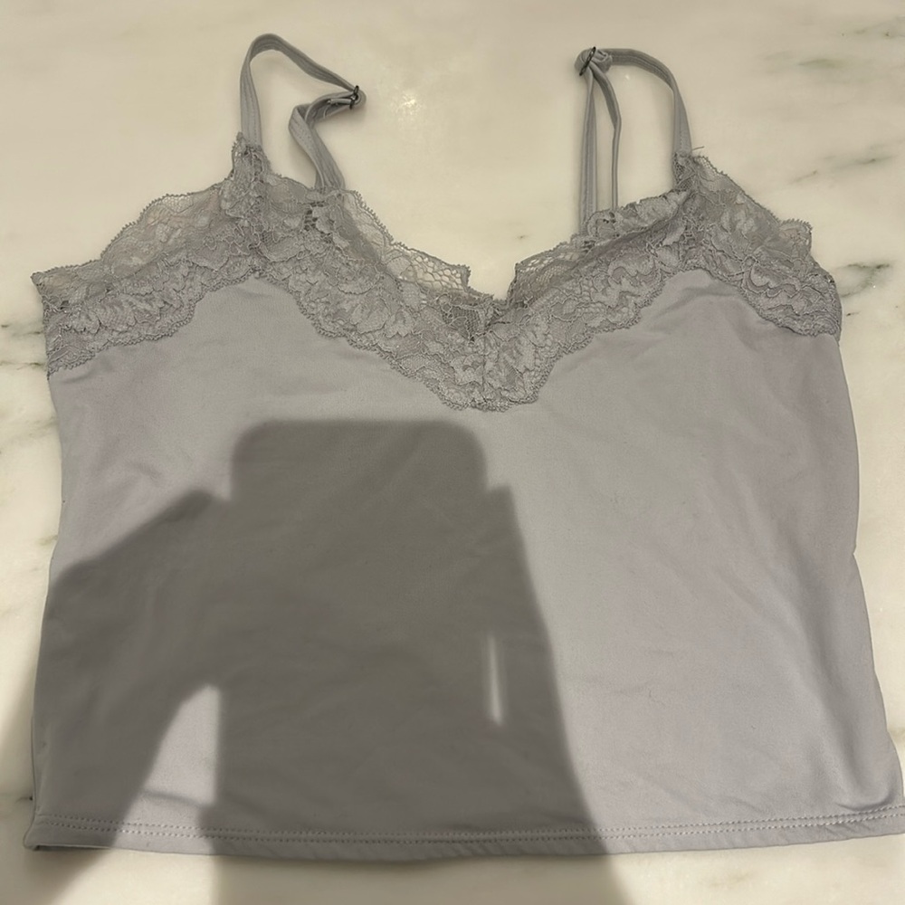 Cotton on tank top grey